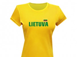 Marškinėliai moterims su lietuviška atributika